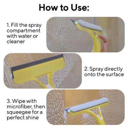 3-in-1 Glass Cleaning Squeegee