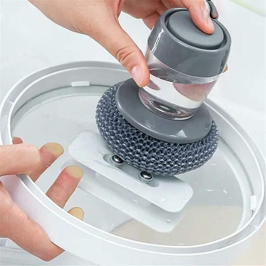 Cleaning Brush Kitchen Brush with Integrated Detergent